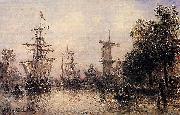 Johan Barthold Jongkind The Port of Rotterdam china oil painting artist